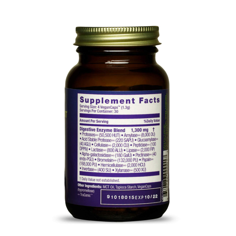 [Australia] - HealthForce SuperFoods Digestion Enhancement Enzymes - 120 VeganCaps - All-Natural, Plant-Sourced Enzyme Supplement - Promotes Healthy Gut - Gluten Free - 30 Servings Standard Packaging 