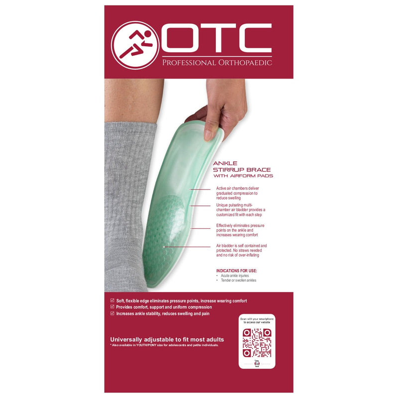 [Australia] - OTC Ankle Brace, Stirrup Style, Airform Pads, Adult (Right Leg) Adult (Right Leg) 