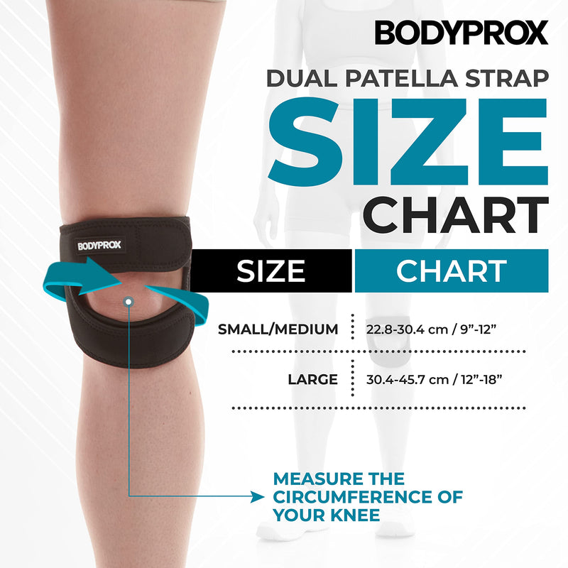 [Australia] - Patellar Tendon Support Strap (Large), Knee Pain Relief Adjustable Neoprene Knee Strap for Running, Arthritis, Jumper, Tennis Injury Recovery Large (Pack of 1) 