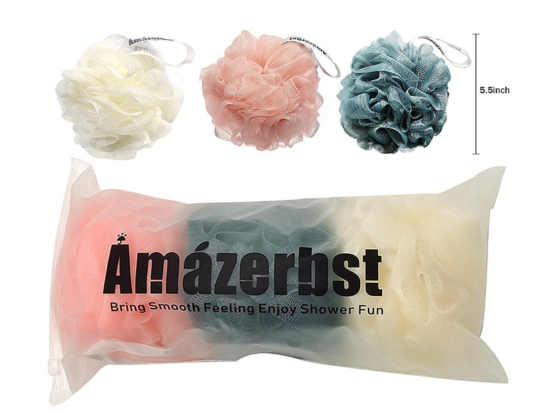 [Australia] - Amazerbst loofah,Loofah Sponge for women and men, Shower Loofah Set of 3 