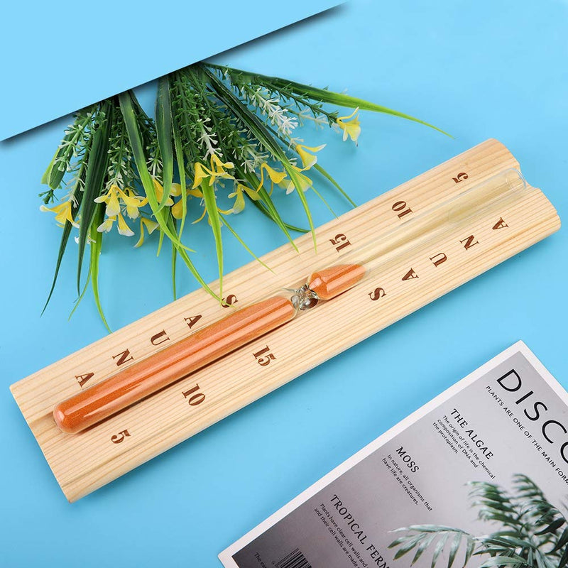 [Australia] - Duokon 5/10/15 minutes Pine Sauna Hourglass Clock, Accurate Wooden Sand Timer with Robust Heat-Resistant Glass for Spa Bath Sauna 