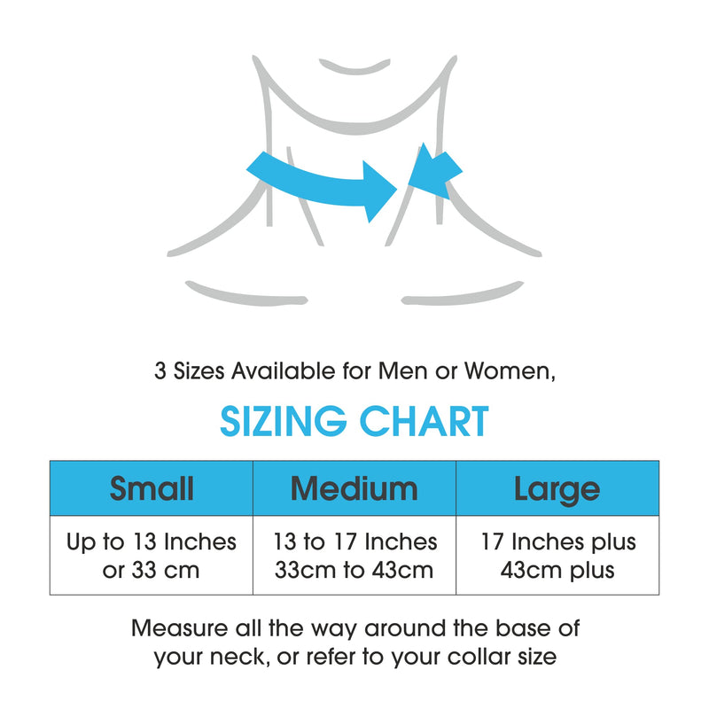 [Australia] - BackPainHelp Neck Brace, a Revolutionary Cervical Collar That Provides Light Support While Being Breathable, Cool and Lightweight (Blue Medium) Medium (Pack of 1) Blue 