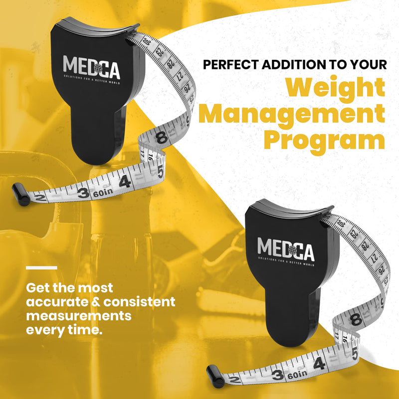 [Australia] - Body Tape Measure - (2 Pack) Measuring Tapes for Body and Fat Weight Monitors, (Inches & cm) Retractable Tape Measure Ruler for Accurate Body Fat Calculator Helps Calculate Fitness Body Measurements 