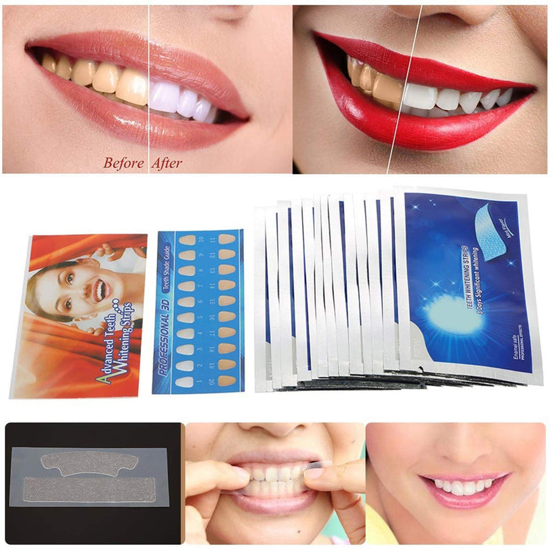 [Australia] - 28 Pcs Teeth Whitening Strips Tooth Rapid Whitening Fast Results Teeth Whitener Kit 