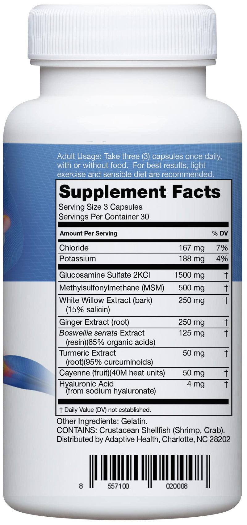 [Australia] - Instaflex Joint Support - Clinically Studied Joint Relief Blend of Glucosamine, MSM, White Willow, Turmeric, Ginger, Cayenne, Hyaluronic Acid - 90 Capsules 90 Count (Pack of 1) 