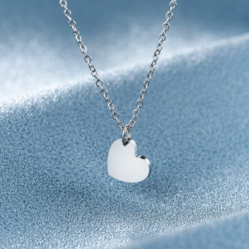 [Australia] - Seyaa Mother Daughter Silver Chain Necklace Mom and Daughter Matching Cut Out Heart Pendant Jewery Gift for Mother's Day Girls Women Teens A: Mother Daughter Neckalce - 2 Pcs 