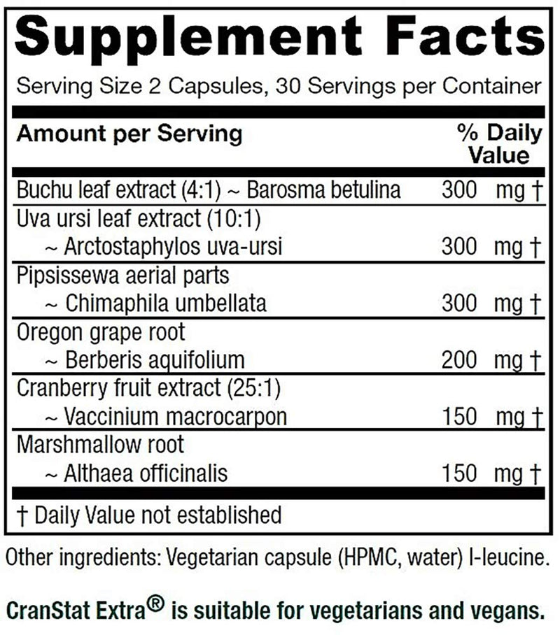 [Australia] - Vitanica Cranstat Extra, Urinary Tract Support, Vegan, 60 Capsules 