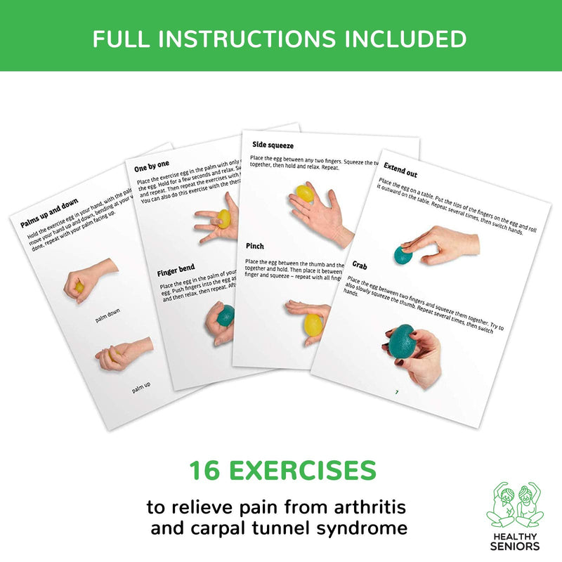 [Australia] - Healthy Seniors Squeeze Balls for Hand Therapy - Perfect for Rheumatoid Arthritis 
