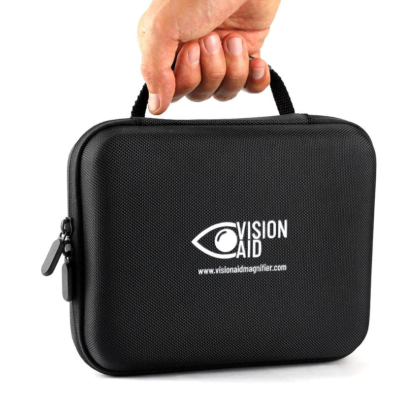 [Australia] - Vision Aid Magnifying Glasses with Light for Close Work, Illuminated Hands Free Headband Magnifier Goggles with Storage Case for Hobby Painting Reading Coin Watch Bead Jewelry 
