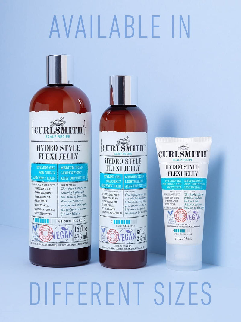 [Australia] - Curlsmith - Hydro Style Flexi-Jelly - Vegan Defining Gel for Wavy, Curly or Coily Hair (59ml) 59 ml (Pack of 1) 
