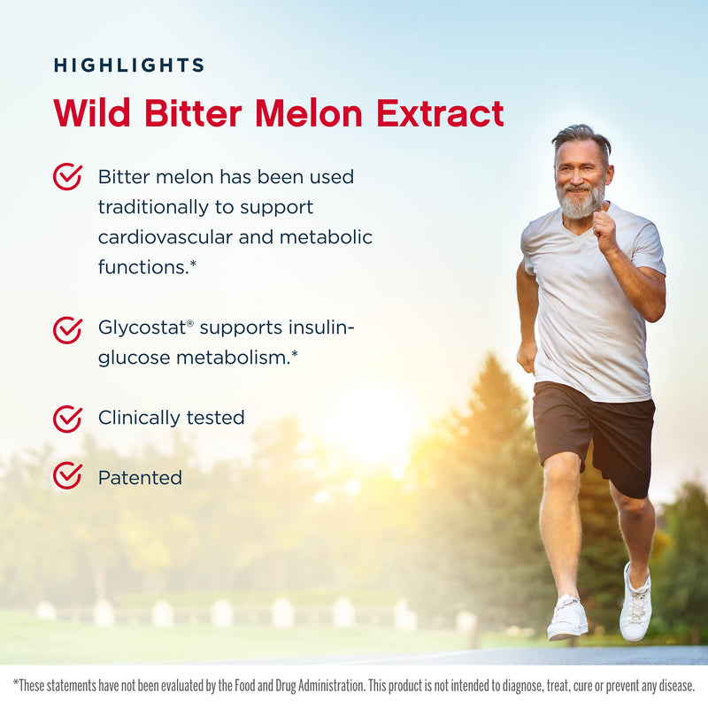 [Australia] - Jarrow Formulas Wild Bitter Melon Extract 750 mg, Patented & Clinically Tested, Supports Insulin Glucose Metabolism, 30 Servings, White, 60 Count 