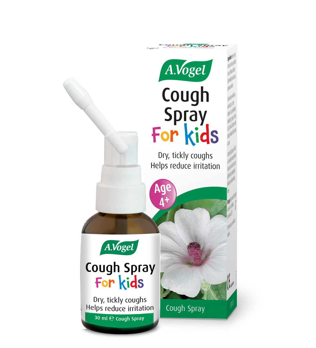 [Australia] - A.Vogel Cough Spray for Kids | for Dry Tickly Coughs | Helps Reduce Irritation | Suitable for Children from The Age of 4 | 150 Sprays | 30ml 