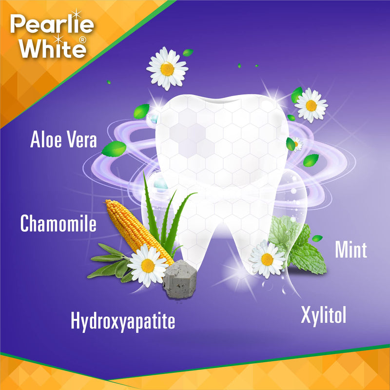 [Australia] - Pearlie White Active Remineralization Toothpaste - Fluoride Free (3.8oz, 110gm) - Non Fluoride Remineralizing Toothpaste for Tooth Enamel Repair | Contains Hydroxyapatite and Xylitol 1 