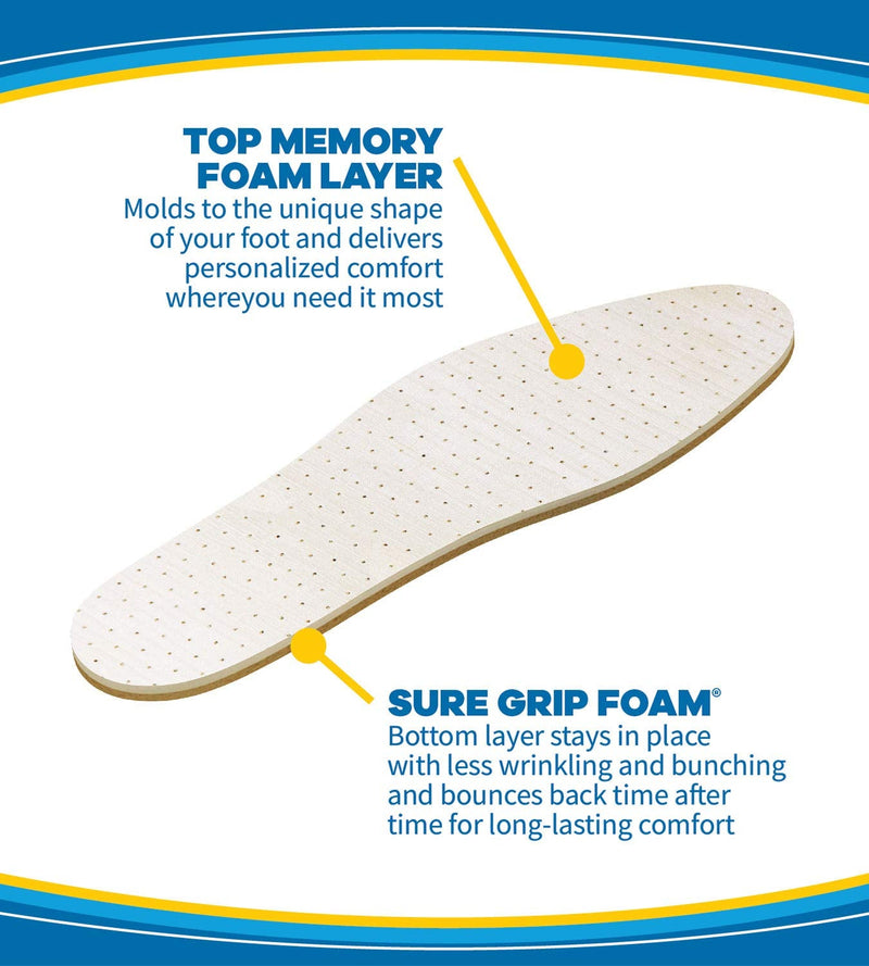 [Australia] - Dr. Scholl’s Comfort Double Air-Pillo Insoles, Men’s Size 7-13, Women’s Size 5-10 , 1 Pair Double Air Pillo 