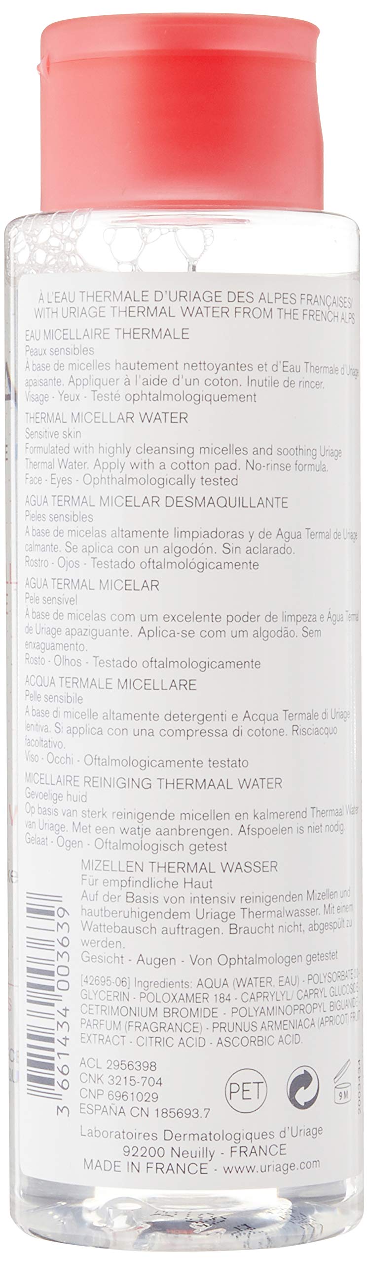 [Australia] - Uriage Thermal Micellar Water 250ml For Sensitive Skin 250 ml (Pack of 1) 