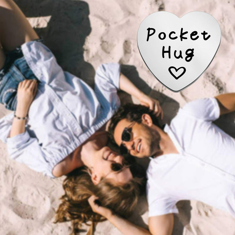 [Australia] - ENSIANTH Pocket Hug Token Long Distance Relationship Gift for Girlfriend Boyfriend Valentine’s Day Gift 