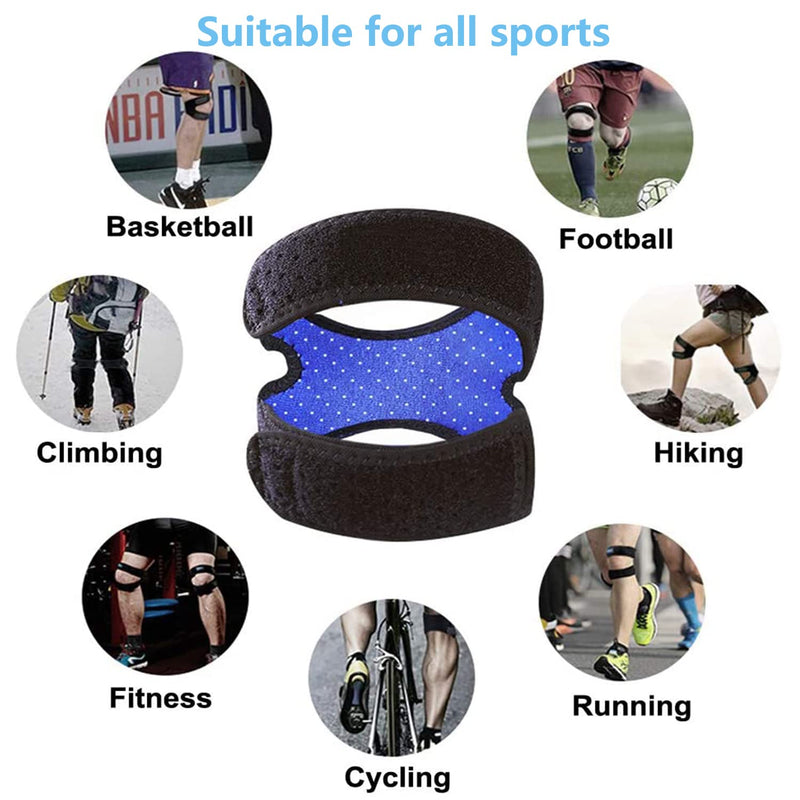[Australia] - CINLITEK Patellar Tendon Support Strap,Adjustable Knee Stabilizing Brace Support for Pain Relief, Arthritis,Tendonitis,Injury Recovery,Jumper,Running,Tennis,Basketbal and so on（1PCS） 