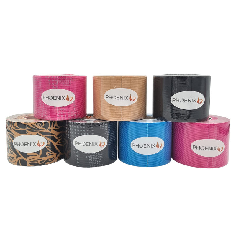 [Australia] - Kinesiology Sports Tape Blue | 5m Roll of Muscle Support Tape | Water Resistant & Hypoallergenic | Flexible & Durable | Improve Mobility & Circulation 