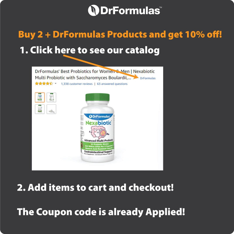 [Australia] - DrFormulas Digestive Enzymes for Bloating Relief, Gas, Lactose Intolerance, Digestion Support with Lactase, Amylase, Lipase, Bromelain, Protease, 60 Capsules 60 Count (Pack of 1) 