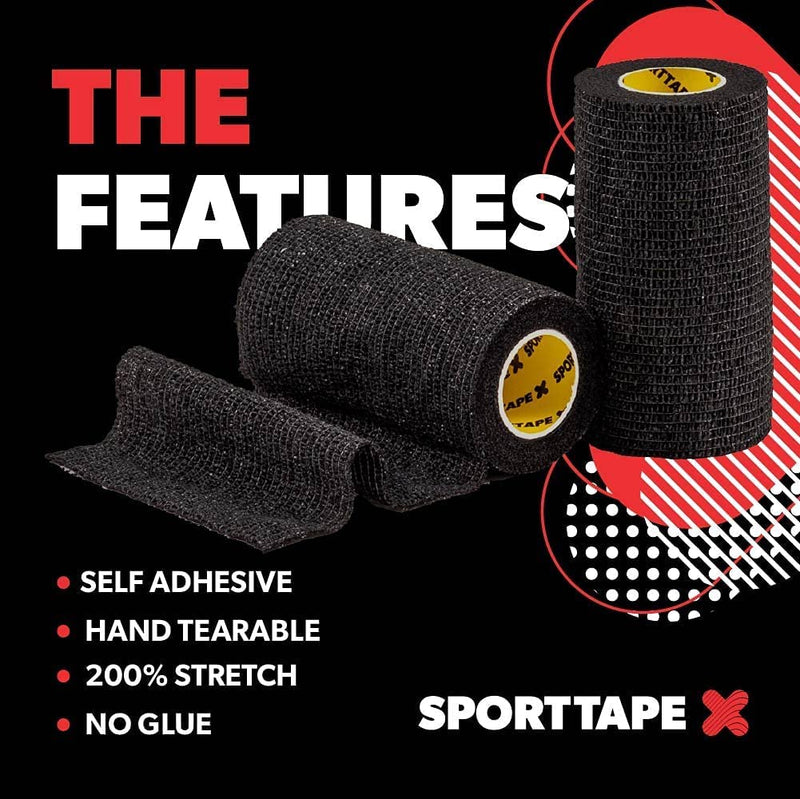 [Australia] - SPORTTAPE Cohesive Bandages | Self Adherent Vet Wrap & Pet Bandage - 7.5CM x 4.5M - Beige | Football Sock Wrap & Shin Guard Tape for Wrist & Ankle Sprains, Swelling & Compression - Single Roll 7.5x450 cm (Pack of 1) 
