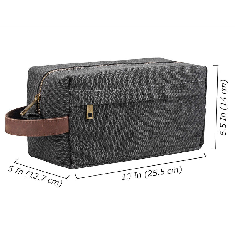 [Australia] - Canvas Shaving Dopp Kits Bag, Waterproof Travel Toiletry Kits Bathroom Shower Bags 