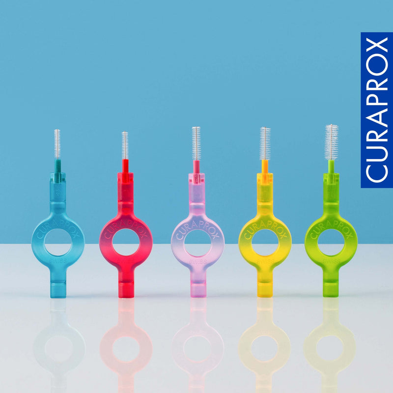 [Australia] - Curaprox CPS 08 Prime Refill Interdental Brushes, Pink, 8 Count - 8 x 0.8mm - 3.2mm Internal Toothbrushes. 