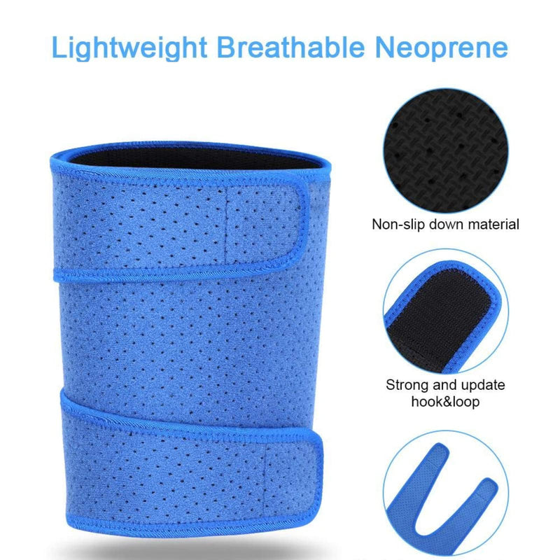 [Australia] - Thigh Brace Support, Adjustable Thigh Wraps Breathable Neoprene Hamstring Wrap Compression Sleeve for Pulled Groin Muscle, Quadricep, Tendinitis, Sprains 