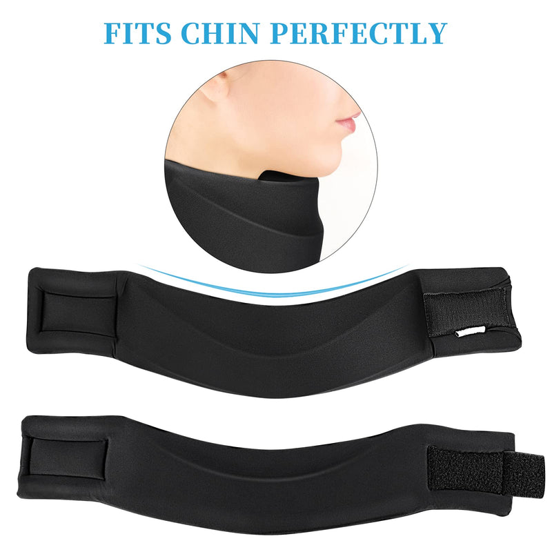 [Australia] - Healifty Neck Support Brace Universal Soft Memory Foam Neck Collar Adjustable Cervical Neck Protection Brace Posture Corrector for Men & Women (Black) 