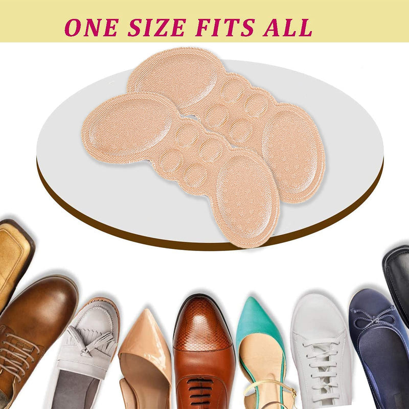 [Australia] - NICENEEDED 3 Pairs Heel Cushion Pads, Self-Adhesive Foot Care Protectors for Loose Shoes, Soft Shoe Grips Liners Heel Pads Snugs for Shoe Too Big Men Women (6Mm) 6mm 