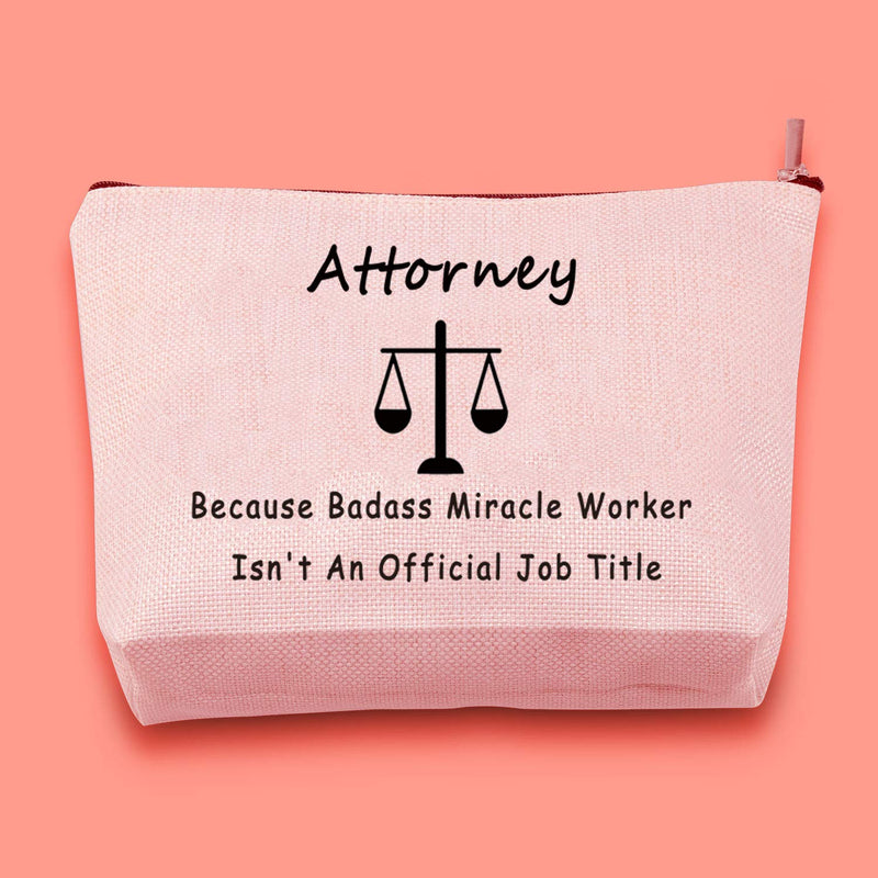 [Australia] - JXGZSO Attorney Gift Because Badass Miracle Worker Isn't An Official Job Title Make Up Bag (Attorney) 