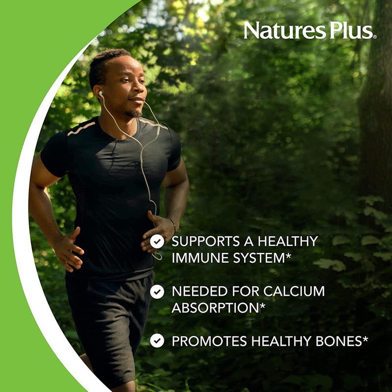 [Australia] - NaturesPlus Source of Life Garden Vitamin D3 2500IU Capsules - Organic and Vegan Vitamin D3 Supplement for Bone and Immune Support - Gluten Free - 60 Servings 