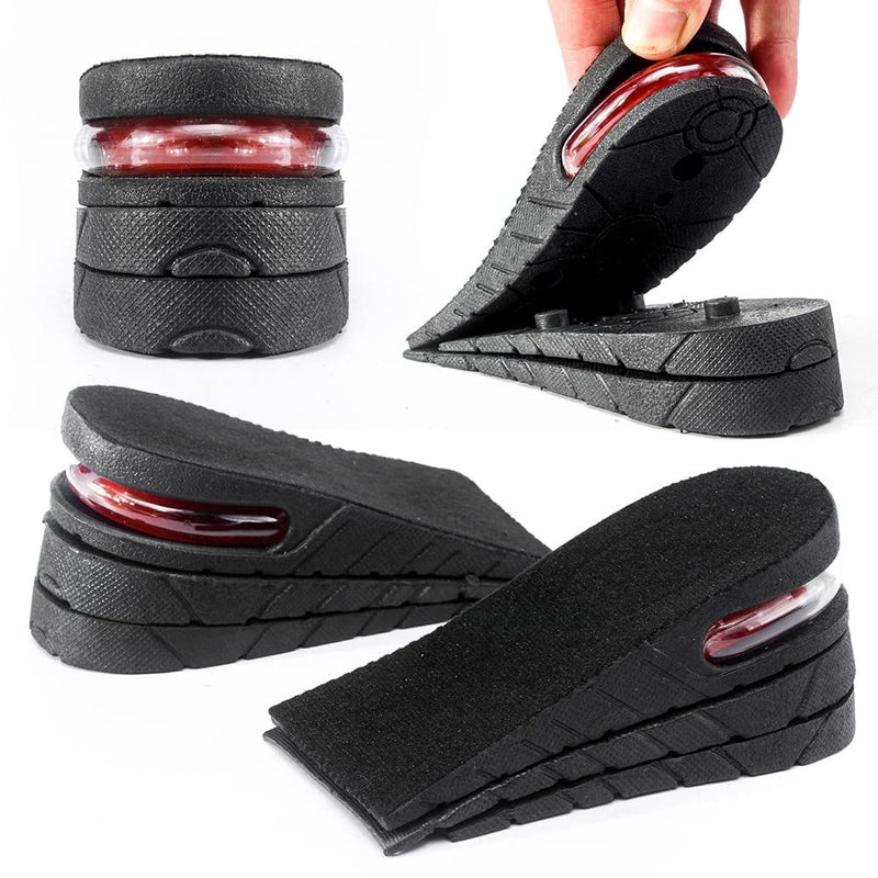 [Australia] - Height Increasing Insole 3-Layer Air Cushion Heel Insert Lift Shoes Insole for Men and Women Invisible Elevator Insoles 6cm Half Pad 