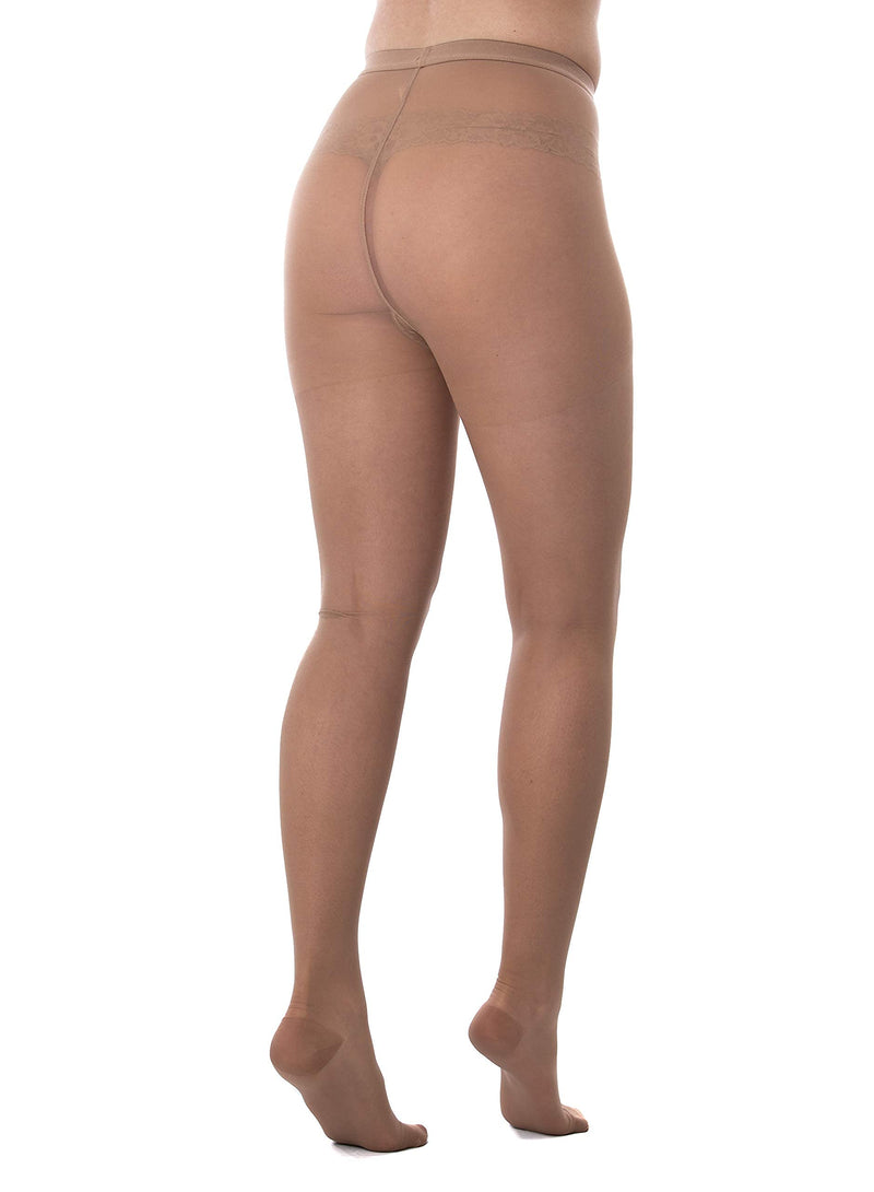 [Australia] - Medicella Closed Toe Compression Pantyhose 20-30 mmHg Made in USA Medical Quality (L, Nude) Large (Pack of 1) 