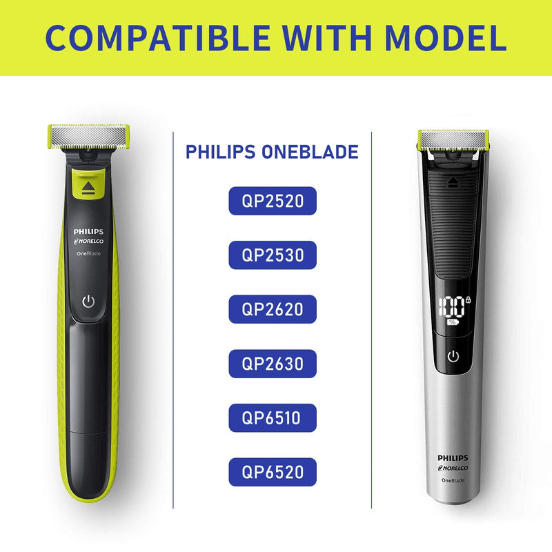 [Australia] - Guide Comb Attachments Body Skin for Philips One Blade & OneBlade Pro QP2520 QP2530 QP2620 QP2630 QP6510 QP6520 Face Hair Clippers Beard Trimmer Replacement Kit Guards (6pc) 