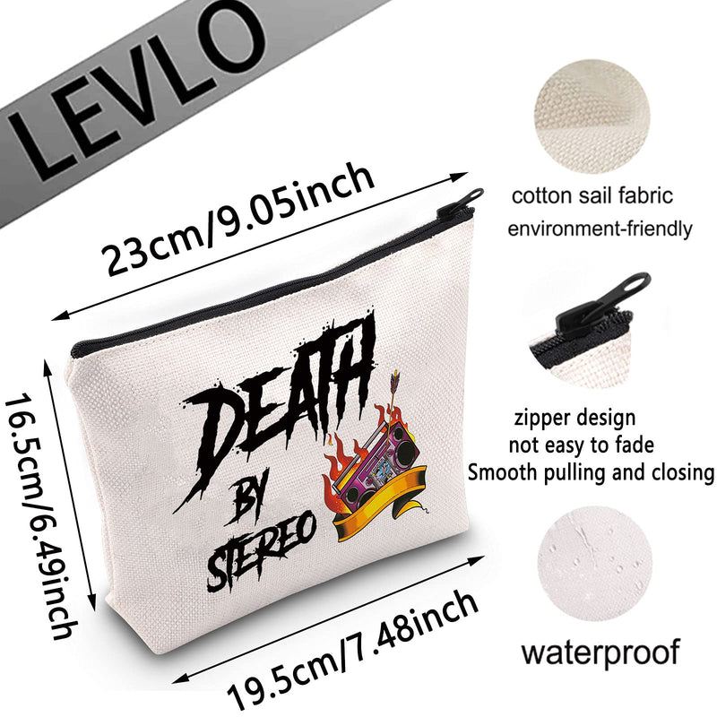 [Australia] - LEVLO The Lost Boys TV Show Cosmetic Make Up Bag The Lost Boys Fans Gift Death By Stereo Lost Boys Makeup Zipper Pouch Bag For Friend Family, Death By Stereo, 