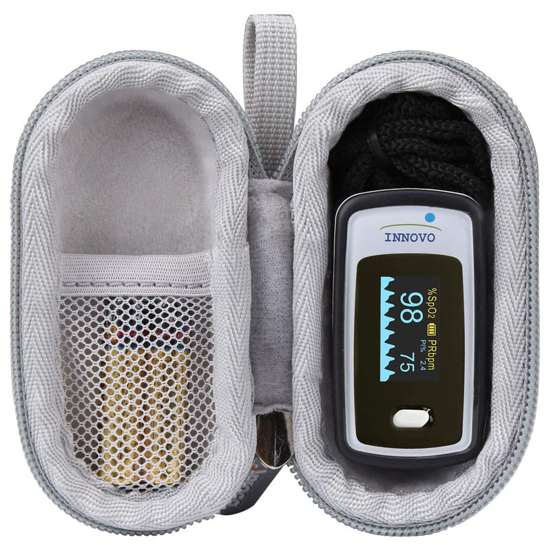 [Australia] - Aproca Hard Travel Storage Case, for Zacurate Pro Series Deluxe / Innovo Deluxe iP900AP Fingertip Pulse Oximeter (only case) 