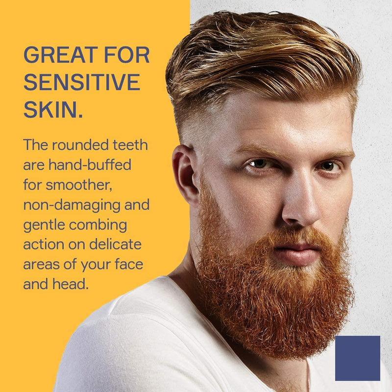 [Australia] - Seven Potions Hair Comb ‚Äî Fine and Coarse-Tooth Comb for Men's Hair, Beard & Moustache ‚Äî Handmade (18 cm / 7.1 inch) Hair Comb H1 