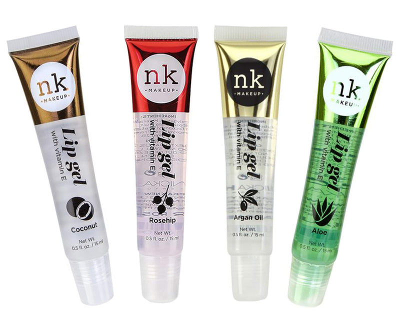 [Australia] - 4 Pack Nicka K Lip Gel (COCONUT, ROSEHIP, ARGAN OIL, ALOE) 