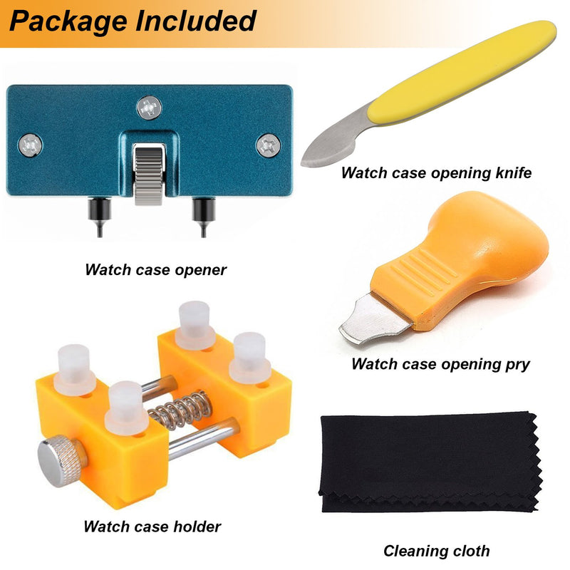 [Australia] - Watch Back Remover Tool - Adjustable Watch Back Case Opener Repair and Battery Replacement Tool Kit 