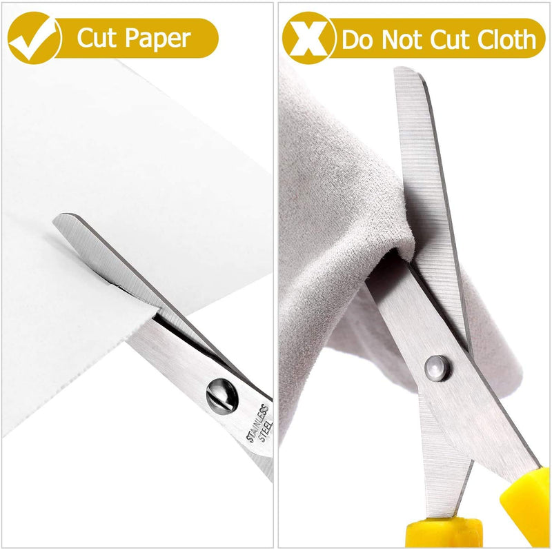 [Australia] - 2-Pack Loop Scissors Grip Scissors Loop Handle Self-Opening Scissors Adaptive Cutting Scissors for Children and Adults Special Needs,Paper Work ,Sewing Work ,Artcraft 