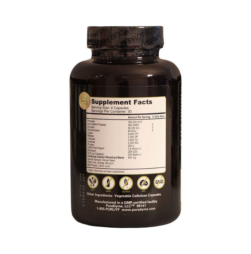 [Australia] - PuraDyme PuraZyme Blend of Digestive Enzymes by Lou Corona 120 Capsules 