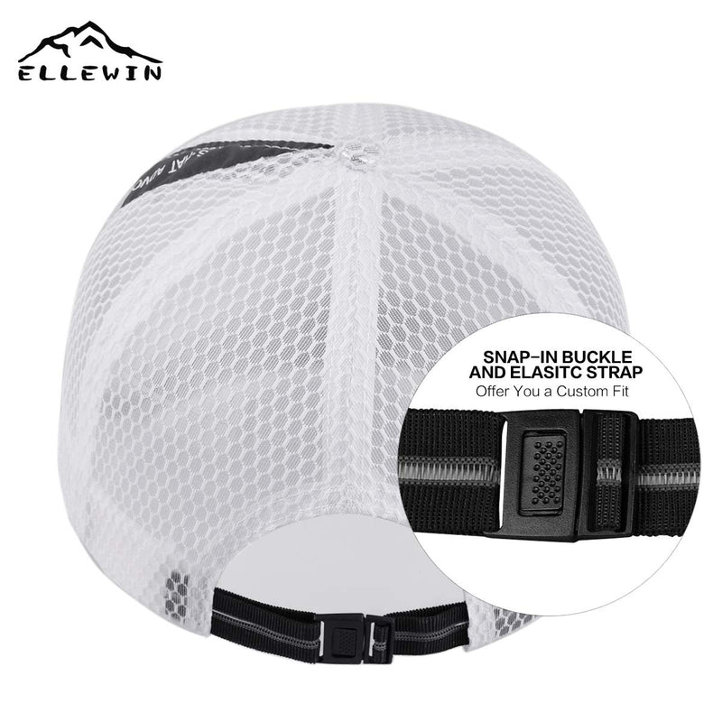 [Australia] - ELLEWIN Unisex Breathable Quick Dry Mesh Baseball Cap Running hat 