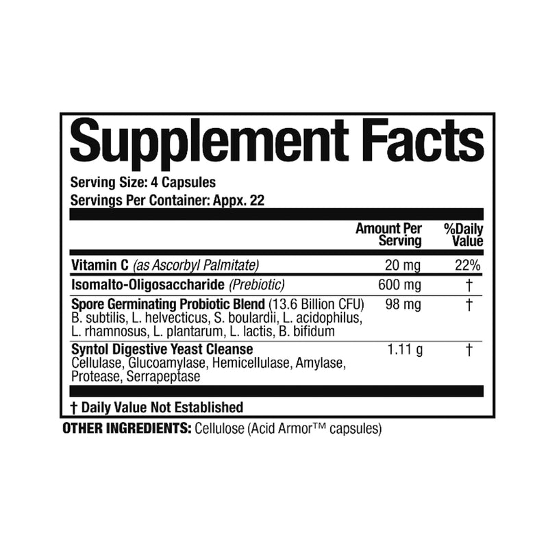 [Australia] - Arthur Andrew Medical, Syntol AMD, Probiotic and Enzyme Blend for Yeast Balance, 90 Capsules 90 Count (Pack of 1) 