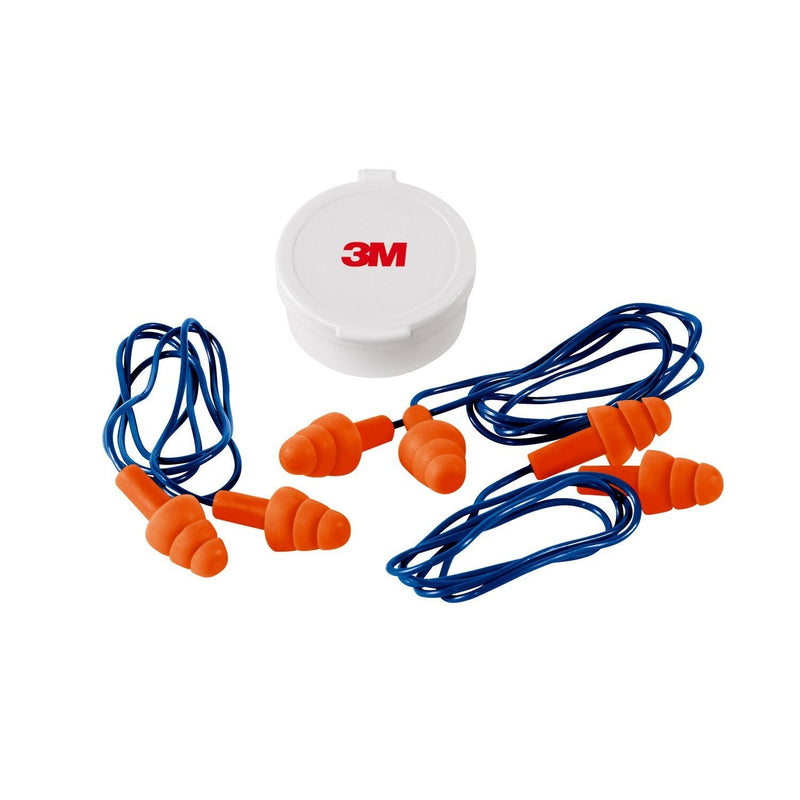 [Australia] - 3M 90716-80025T Corded Reusable Earplug, 3-Pair with Case (6) 