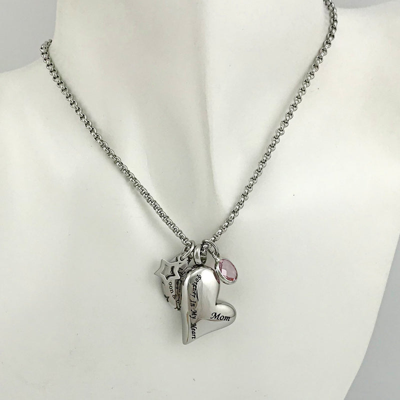 [Australia] - YOUFENG Urn Necklaces for Ashes I Love You to The Moon and Back for Mom Cremation Urn Locket Birthstone Jewelry June urn necklace 