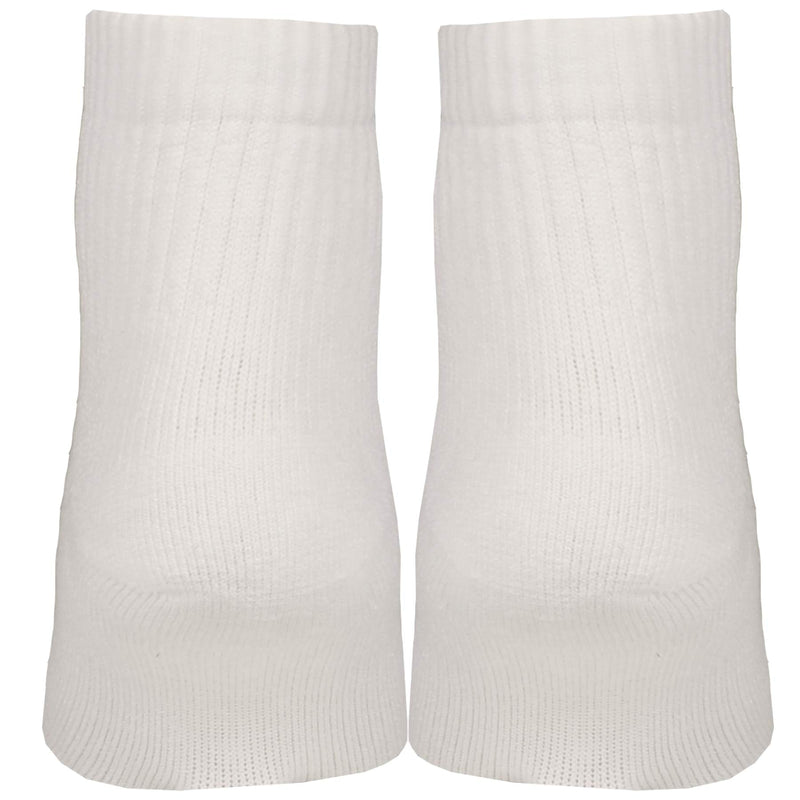 [Australia] - Nuvein Padded Low Cut Socks, 8-15 Mmhg Light Compression, Cushioned Ankle Length, Sensitive', White, X-large 