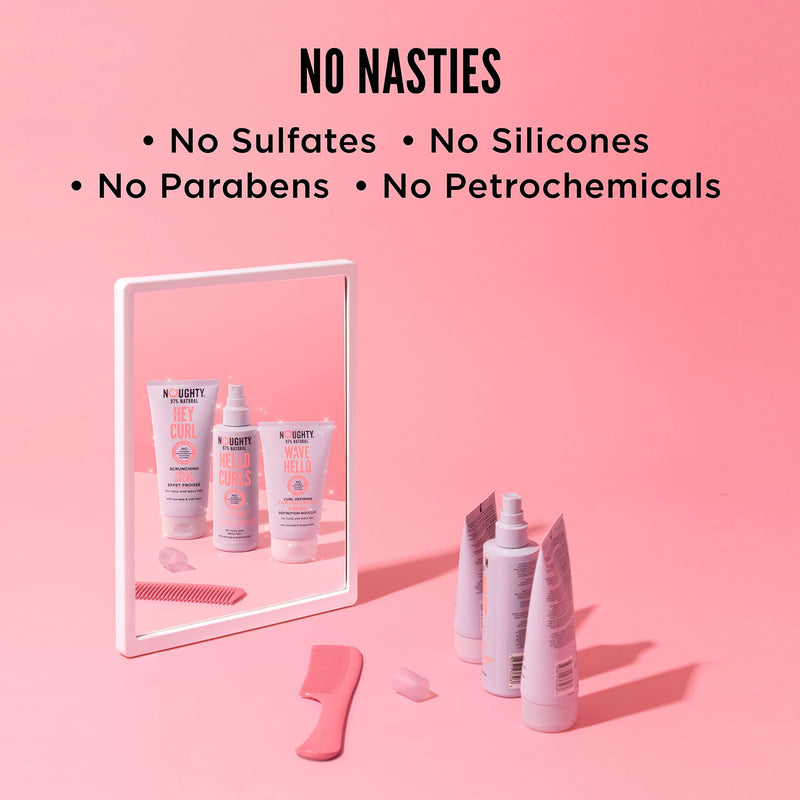 [Australia] - Noughty Wave Hello Curl Taming Cream, 97% Natural Sulphate Free Vegan Curl Defining Haircare, Vitamin Rich Smoothing Formula for Curly & Wavy Hair (150ml) Curl Cream single 