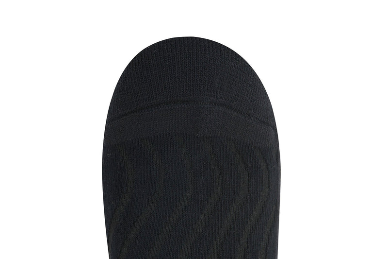 [Australia] - MD 6 Pairs Non-Binding Men's Cushioned Moisture Wicking Bamboo Diabetic Crew Dress Socks 10-13 3Black/3White 