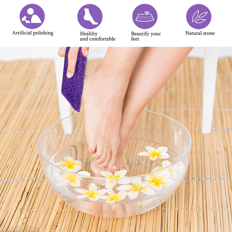 [Australia] - 40 Pcs Pumice Stone For Feet Foot Scrubber Sponge For Feet Care and Callus Remover Mini Disposable Pumice Pads For Dead Skin Remover Purper. 