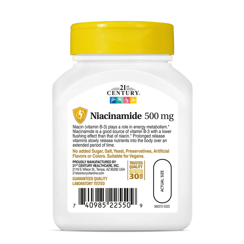 [Australia] - 21st Century Niacinamide 500 mg Prolonged Release Tablets, 110-Count 